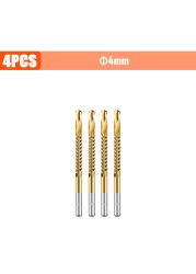 3/4/5/6pcs Cobalt Drill Bit Spiral Screw Metric Composite Tap Drill Bits Drill Polishing Woodworking HSS Twist Drilling Tools