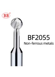 T-shaped ball cutter, solid carbide, 3D, R2 R3 R4 R5 R6, hard metal, steel, aluminum, copper, iron