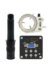 14MP 1080P HDMI VGA Camcorder Digital Microscope 100X 130X 180X 200X 300X 500X C Mount Lens for Phone PCB Soldering Repair