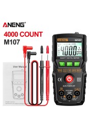 ANENG M107 Mini Digital Multimeter 4000 count Auto tester digital multimeter profesional testeur electrique multimeter test