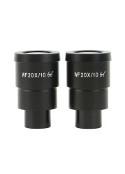 2pcs WF10X WF15X WF20X WF25X WF30X Wide Field Eyepiece for Trinocular Microscope Stereo Microscope 30mm Interface Installation