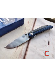 Sitivien ST128 Real D2 Steel Ball Bearing Thumb Open Folding G10 Camping Hunting Kitchen Survival Outdoor EDC Tool Utility Knife