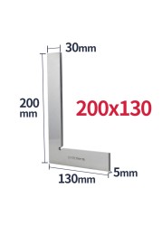 90 Degree Flat Edge Square Carpenter Square White Try Square Angle Square L-shaped Carpenter Ruler Marking Carpenter Scale