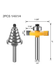 1 مجموعة ، شحن مجاني نك النجارة راوتر بت ، الانتهازي قاطعة المطحنة ، 2 حواف مستقيم بت مع محامل قابل للتعديل