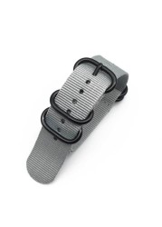 NATO Nylon Strap 20 22 24mm Bracelet Solid Military NATO Fabric Nylon Watch Strap Woven Zulu Straps Bands Belt Buckle Black