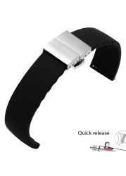 Waterproof silicone watchabnd 20mm 22mm black white red bracelet for Amazfit 2S GTS outdoor silicone strap quick release