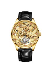 OUPINKE Luxury Brand Men's Mechanical Watches Automatic Automatic Movement Waterproof Sapphire Mirror Tourbillon Skeleton