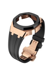 New 4th Gen GA2100 Refit 316 Stainless Steel Bracelet Bezel Fluorine Rubber Watchband GA-2100/2110 Watchband With Screw