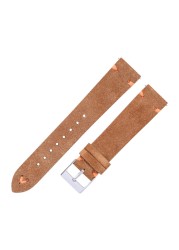 Suede Watch Straps, 18mm, 20mm, Hand-stitched, Beige, Green, Blue, Suede, for Men and Women, Quick Release