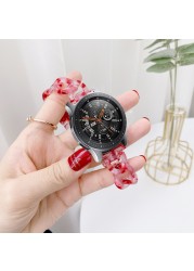 Women Watchband 22mm Strap for Sansong Galaxy Watch 3 45mm Series Resin Strap for Sansong Galaxy Watch 46mm Transparent Bracelet