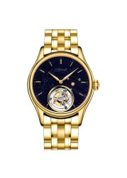 luxury tourbillon skeleton movement mechanical watch men goldstone sapphire aesop manual tourbillon watch for men montre homme