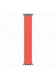 Braided Solo Loop For Apple Watch Band 45mm 41mm 44mm 40mm 42mm 38mm Nylon Bracelet iWatch Series 3 4 5 SE 6 7 1:1 Official