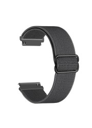 Nylon Solo Loop Strap for Samsung Galaxy Watch 3 41mm 45mm Elastic Fabric Band for Galaxy Gear S3 Classic Watchband