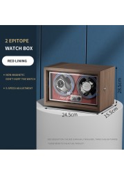 BOLAI luxury brand watch winder wood high-end 2 4 slot automatic watches box with Mabuchi motor watch cabinet watch storage box