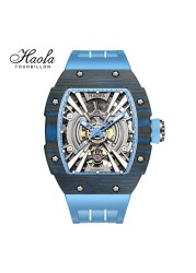 Haofa luxury automatic men's watch skeleton mechanical self-wind luminous movement men's watch 80H power reserve 1906