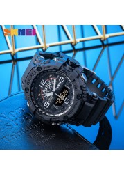 SKMEI 1617 Military Camouflage Sport Watches Stopwatch Alarm 3 Time 5Bar Waterproof Male Clock Men Watch relojes hombre 2020