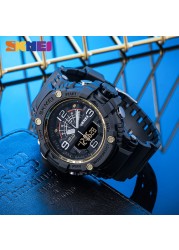 SKMEI 1617 Military Camouflage Sport Watches Stopwatch Alarm 3 Time 5Bar Waterproof Male Clock Men Watch relojes hombre 2020