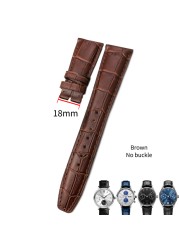 Cowhide watch strap 20mm 21mm 22mm,replacement for Portuguese IWC,Porotfino,Family piloto,folding buckle