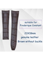 Watch Accessories suitable for FC Frederique Constant Classics Genuine Leather Strap Alligator Skin Leather Watch Band