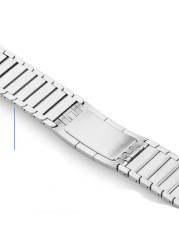 Metal Strap for Apple Watch 45mm 41mm 44mm 42mm 40mm 38mm Stainless Steel Replacement Watch Band for iwatch 7 6 5 4 3 2 1 SE