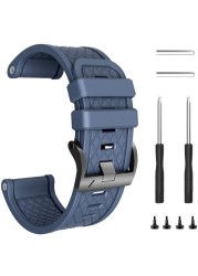 الأصلي سيليكون الفرقة ل Garmin Fenix 2 لينة حزام ساعة سيليكون استبدال ل Garmin Fenix 2 Smartwatch النساء الرجال