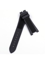 Durable 25mm Silicone Rubber Watches for Patek PP 5711/5712G Watch Strap Gray Waterproof Strap Wristband