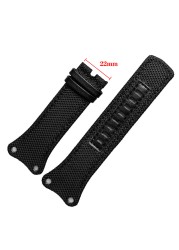 Nylon+Leather Watchband Thickened Canvas Strap For K4b381b6 K4b381b3 K4B384B6 Waterproof Wristband Watch Band 30mm Black With Tool