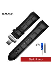 Genuine Calfskin Watchband Watch Band Strap for Tissot Couturier T035 T035617 627 T035439 Watch Band 22/23/24mm Brush Buckle