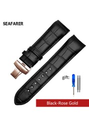 Genuine Calfskin Watchband Watch Band Strap for Tissot Couturier T035 T035617 627 T035439 Watch Band 22/23/24mm Brush Buckle