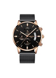 NIBOSI Relogio Masculino Luxury Men Watches Top Brand Men Watch Quartz Waterproof Sports Chronograph Wristwatches Montre Homme