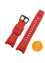 Rubber Watchband for Casio G Shock GST Series GST-210/W300/400G/B100 Waterproof Silicone Watch Band Men Straps Accessories 26*14