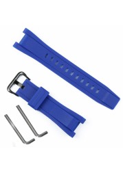 Rubber Watchband for Casio G Shock GST Series GST-210/W300/400G/B100 Waterproof Silicone Watch Band Men Straps Accessories 26*14