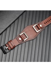 For Fossil JR1157 watchband genuine leather 24mm men watch strap high quality leather bracelet retro style