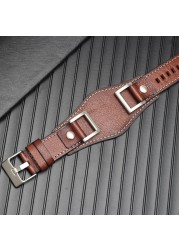 For Fossil JR1157 watchband genuine leather 24mm men watch strap high quality leather bracelet retro style