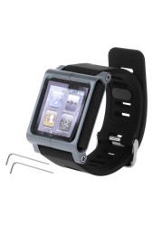 Multitouch Watch Band Kit Wrist Strap Bracelet For iPod Nano 6 6th 6g Aluminum Metal Case