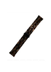 Replacement Resin Tortoise Shell Lines Watch Strap Bracelet For Apple Watch Series 5/4/3/2/1 42mm 44mm 38 and 40mm Leopard Print