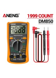 ANENG DM850 Digital Multimeter 1999 Multimeter Professional Automatic AC/DC Electricity Ammeter Meter Current Detector Tool