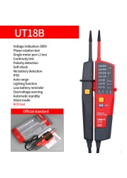 UNI-T UT18A Automatic Range Voltmeter Digital Voltmeter Voltage Test Pen With LED Indicator UT18B UT18C UT18D