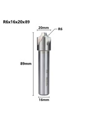 XCAN الزاوية التقريب نهاية مطحنة R1.0-R12 HSS Radius طحن كتر CNC راوتر بت