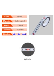 Woodworking T Track Tape Measure 12.5/16/19mm Width Metric Self-Adhesive Gauge Ruler for Miter Track Router Table Saw Measuring