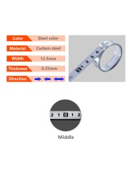 Woodworking T Track Tape Measure 12.5/16/19mm Width Metric Self-Adhesive Gauge Ruler for Miter Track Router Table Saw Measuring