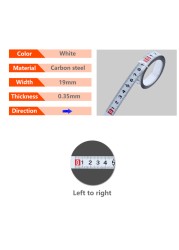 Woodworking T Track Tape Measure 12.5/16/19mm Width Metric Self-Adhesive Gauge Ruler for Miter Track Router Table Saw Measuring