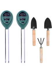 2 Packs 3 in 1 Soil Moisture Light PH Acidity Tester Plant Tester Indoor Outdoor Soil Moisture Sensor Meter Plant Humidity