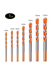 3-12mm high quality professional multifunctional drill bit sets for ceramic tile, concrete, wall, metal and wood drilling