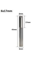 XCAN 1pc 4mm/6mm Shank 2 Flute Straight End Mill Carbide CNC Router Bit Engraving Bit Straight Slot Milling Cutter