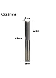 XCAN 1pc 4mm/6mm Shank 2 Flute Straight End Mill Carbide CNC Router Bit Engraving Bit Straight Slot Milling Cutter