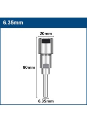 XCAN Router Bit Extension Rod 6/6.35/8/12/12.7mm Shank Wood Milling Cutter Tool Collet Holder Engraving Extension Machine