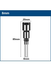 XCAN Router Bit Extension Rod 6/6.35/8/12/12.7mm Shank Wood Milling Cutter Tool Collet Holder Engraving Extension Machine