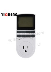 Big Screen Timer EU US UK Kitchen Socket Timing Switch Electronic Timer AU BR FR