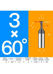 Tungsten carbide steel chamfering cutter 60 120 90 degree up and down double-sided machining coated milling cutter chamfering tools